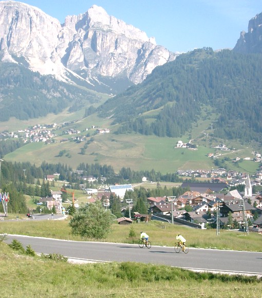 Blick auf Corvara