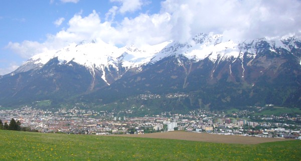 Blick von Aldrans ber Innsbruck